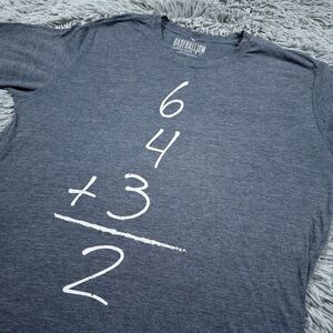 Baseballism Shirt Extra Large Gray Double Play Center Numbers Pullover Tee Mens